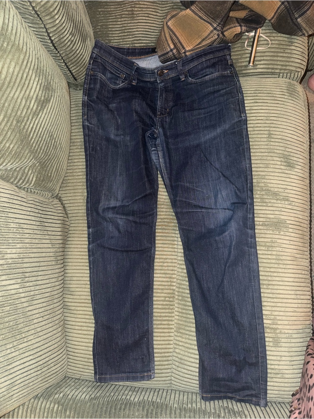 Men's Slim Straight Jeans - Dark Blue